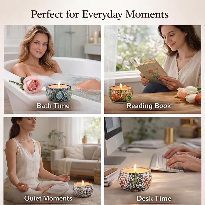 Scented Candles Gift Set, 12 Pack Soy Wax Candles - Image 5