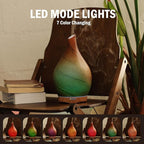 Porseme 280ml Essential Oil Diffuser Glass Color Changing Aroma Air Diffusers - Image 4