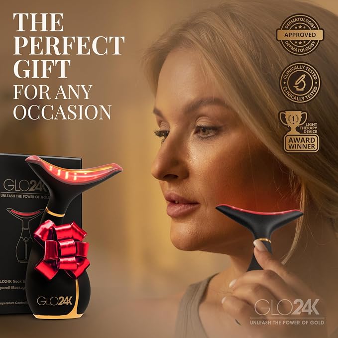 GLO24K 7 Color Beauty Device – Triple LED Action & Vibration Technology Facial - Image 6