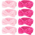 Ondder 8 Pcs Pink Spa Headband Microfiber Makeup & Face Wash Headbands by Ondder