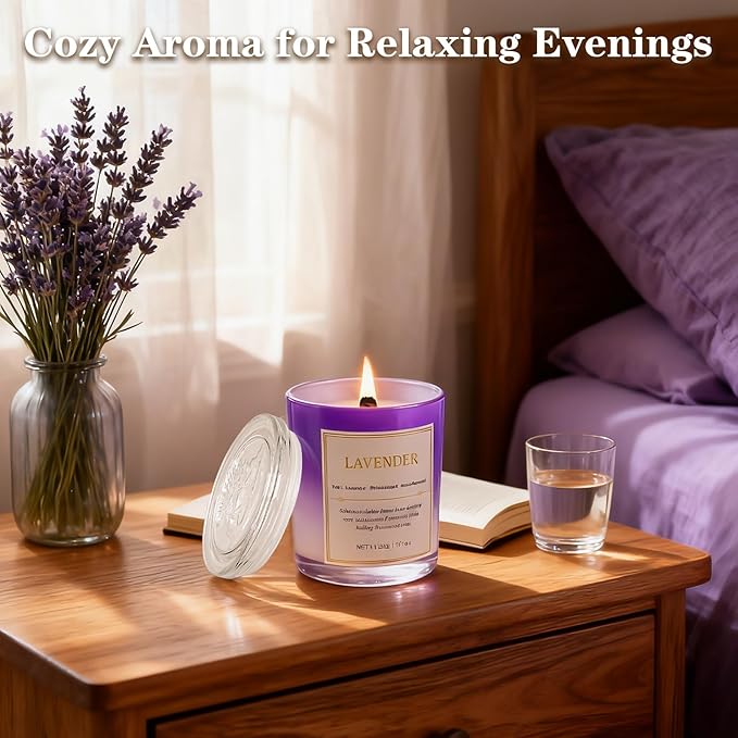 Scented Candles for Home, 2 Pack Wood Wick Soy Wax Scented Candles - Image 5