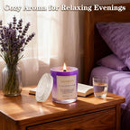 Scented Candles for Home, 2 Pack Wood Wick Soy Wax Scented Candles - Image 5