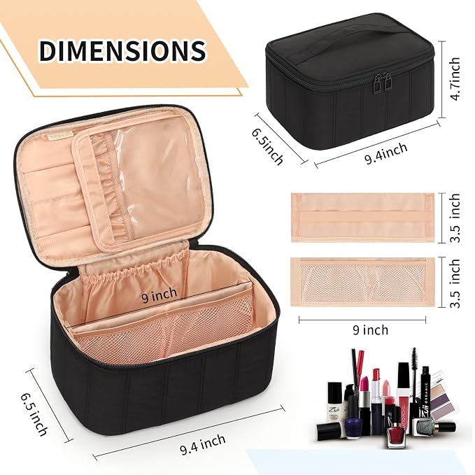OCHEAL Black Makeup Bag - Image 7