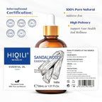 HIQILI Sandalwood Essential Oils 1 Fl Oz, 100% Pure Natural Therapeutic Grade - Image 7