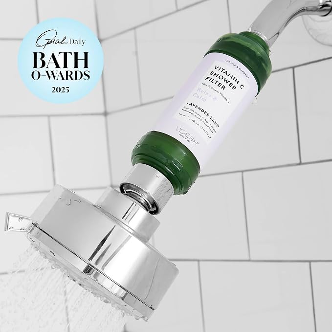 VOESH Vitamin C Shower Filter, Lavender Land, Shower Aromatherapy, Water - Image 3
