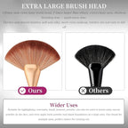 docolor Fan Brush Finishing Powder Brush Multi-use Brush - Image 6