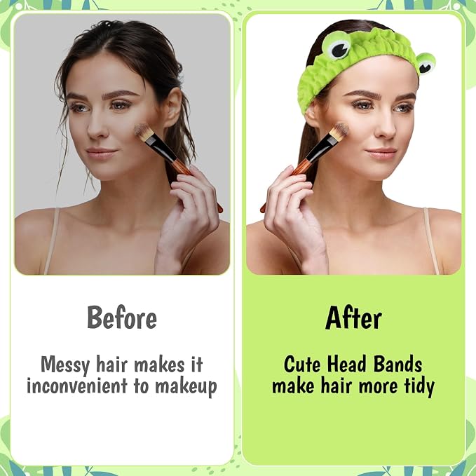 3Pcs Face Wash Headband Cute, Soft Spa Headband - Image 3