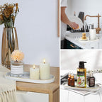 Luxspire Bathroom Vanity Tray, Marble Ceramic Dresser Jewelry Dish - Image 4