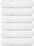 KAHAF COLLECTION 6 Pack Bath Towels Set 100% Ring Spun Cotton, Lightweight by KAHAF+COLLECTION