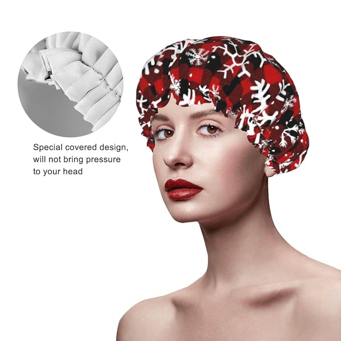Christmas Snowflakes Shower Cap - Image 3
