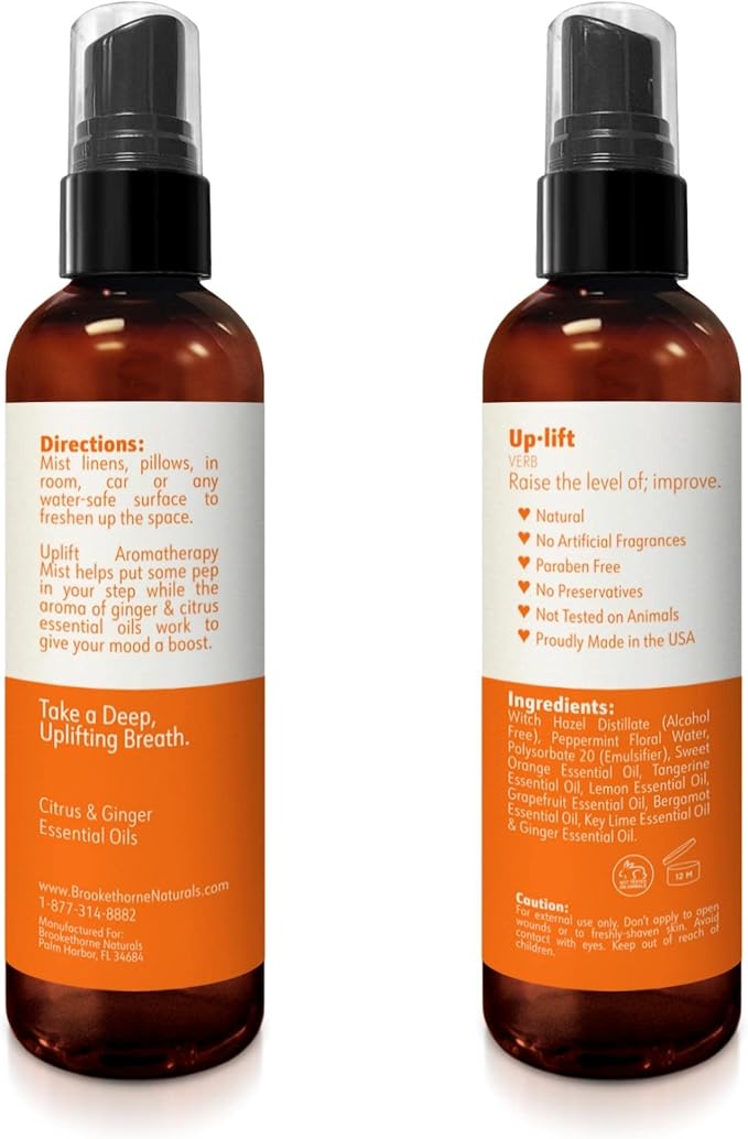 Uplift Aromatherapy Room Spray for Energy Boost. Lemon, Bergamot & Ginger - Image 8