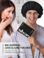 Years calm Men Shower Cap Reusable Waterproof, Dual-Layer Design, Double-Sided - Image 9
