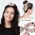 Women Working Cap with Buttons Bouffant Hat Autumn Leaves Nurse Scrub Caps Long - Image 5
