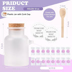 Pedicure Foot Spa Tablets 10 Oz Plastic Bath Salts Jar Foot Soak Tablets - Image 2