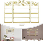 4 Tier Wall-Mounted Nail Polish Storage Racks 3PCS Metal Nail Polish Organizer - Image 7