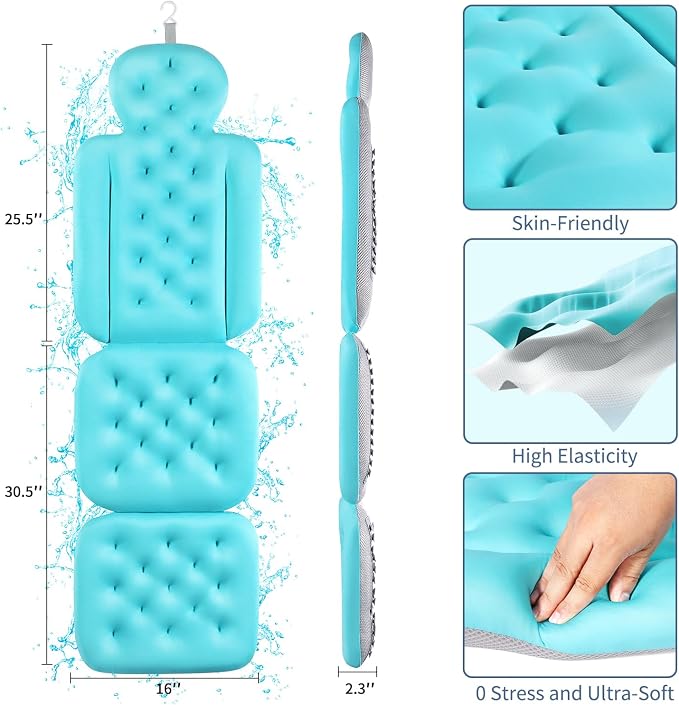 Luxury Bath Cushion, Full Body Bathtub Pillow - Image 6