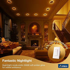 Amico 6 Pack Black 6 Inch 5CCT LED Recessed Ceiling Light - Image 6