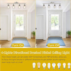Baocuz 4-Light Kitchen Lighting Fixtures, Adjustable Multi-Directional Brushed - Image 5