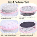 Foot Scrubber Brush with Pumice Stone - Image 2