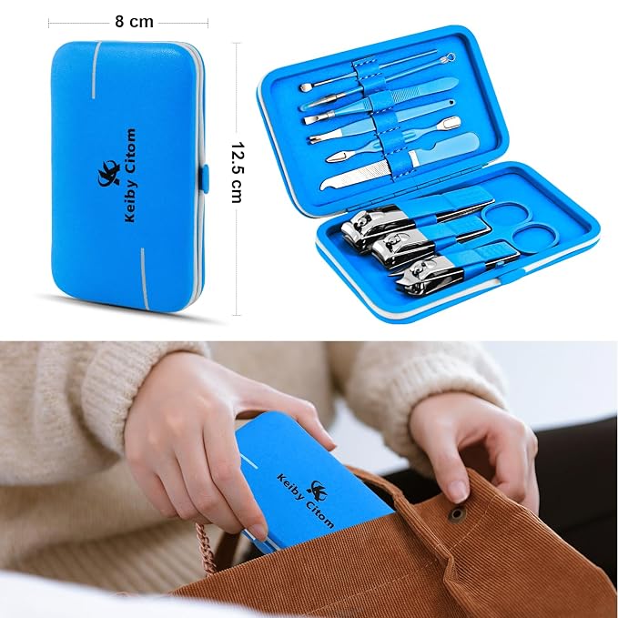 Manicure Set, Travel Mini Nail Clippers Kit Pedicure Care Tools - Image 3