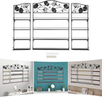 4 Tier Wall-Mounted Nail Polish Storage Racks 3PCS Metal Nail Polish Organizer - Image 7
