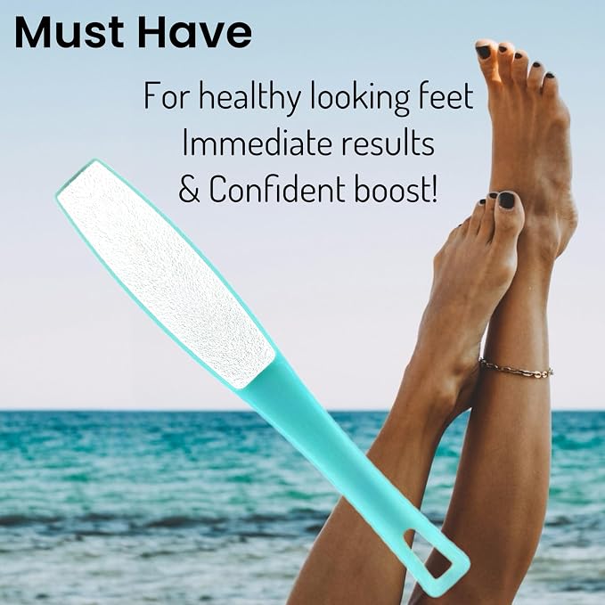 3 ALAZCO Double Sided Foot File Pumice Ergonomic Handle Scrubber Immediate - Image 8