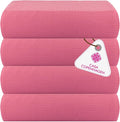 CASA COPENHAGEN Wafffle 4Pcs 100% Egyptian Cotton Large Designer Towels Gift by CASACOPENHAGEN