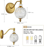 1 Piece Vintage Wall Sconce, 1-Light Mid Century Matte Brass Finish Wall Sconce - Image 5