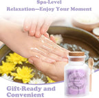 Pedicure Foot Spa Tablets 10 Oz Plastic Bath Salts Jar Foot Soak Tablets - Image 6