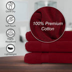 KAHAF COLLECTION 100% Cotton Bath Towels, 24x48 Pack of 6 Towels, Quick Dry - Image 4