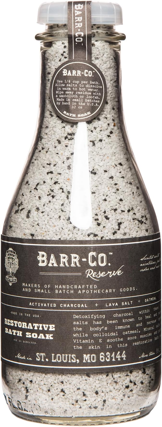 Barr-Co. Reserve Fine Hand Made Bath Salts, Woody and Earthy Bathing Salt by BarrCo