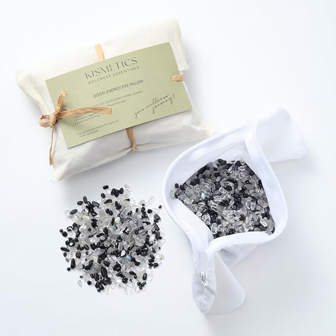 Weighted Eye Pillow for Relaxation, SPA and Travelling, 100% Natural Crystals - Image 5