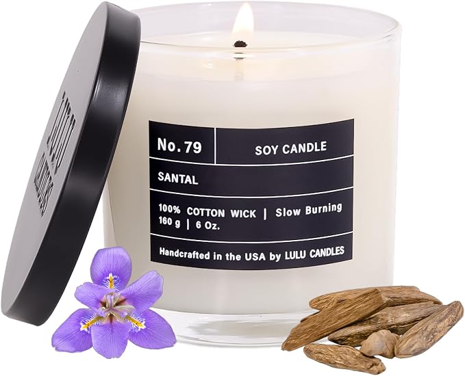 Lulu Candles | Santal | Smells Woodsy & Elegant | Luxury Scented Soy Jar Candle - Image 2