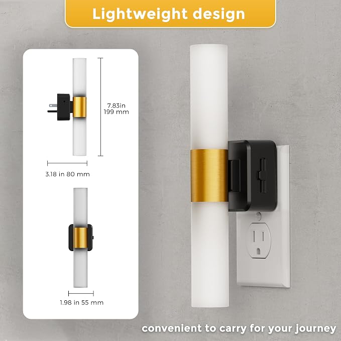 L LOHAS LED Night Light, 2 Pack Night Lights Plug into Wall, 3000K Soft White - Image 4