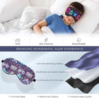 2 Pcs Boys Sleep Eye Mask, Guys Blackout Sleeping Silk Mask - Image 2