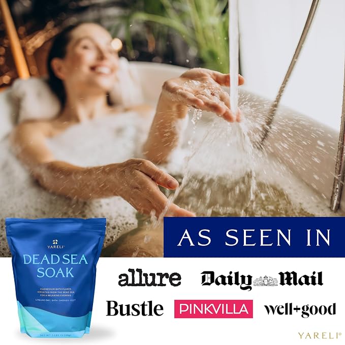 Yareli Magnesium Flakes, Dead Sea Bath and Foot Soak, Alternative to Epsom Salt - Image 3