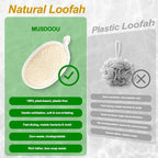Natural Loofah Exfoliating Body Scrubber Pads, 24 Pack Dual Sided Shower Bath - Image 5