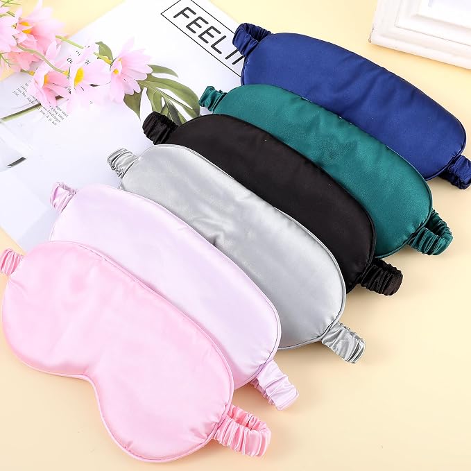 Silk Sleep Masks, 6 Pack Eye Masks - Image 5