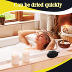 Boao 6 Pcs Bath Shower Pouf Sponge Mesh Pouf Shower Ball Exfoliating Body - Image 6