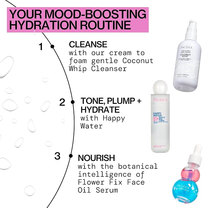Pacifica Happy Water Hydrating Facial Toner – Vegan Ceramides, Hyaluronic Acid - Image 11