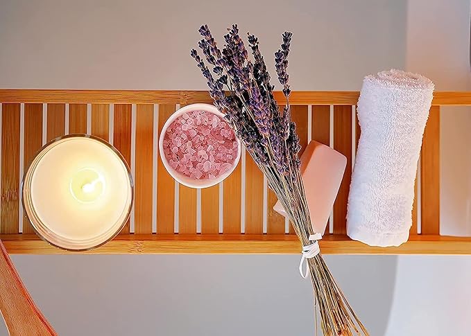 RoyalHouse Bamboo Bath Caddy Tray - Image 4