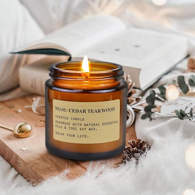 YFYTRE 4 Pack Scented Candle Set Soy Wax Candles, Aromatherapy Candles - Image 3