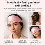 Silk Sleep Mask for Side Sleepers, Eye Mask for Sleeping Women Men, - Image 4