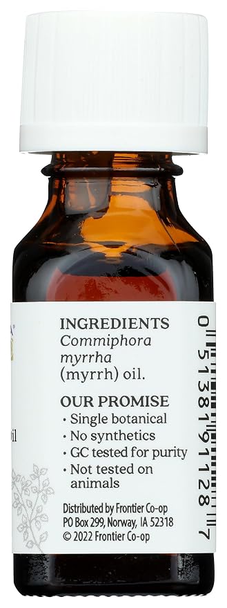 Aura Cacia 100% Pure Myrrh Essential Oil, 0.5 fl. oz, Warm Spicy Aroma - Image 7