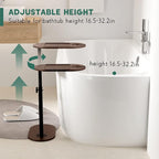 Yumkfoi Bamboo Bathtub Tray Table - Image 4