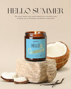 AOOVOO Hello Summer Candles - 9 oz Scented Candles - Image 2