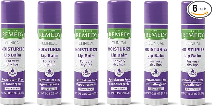 Medline Remedy Clinical Lip Balm, Citrus Scent, Moisturizing, Nutrient Rich by MedlineRemedy