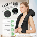 Cordless Shiatsu Neck and Shoulder Massager, Back Massager - Image 5