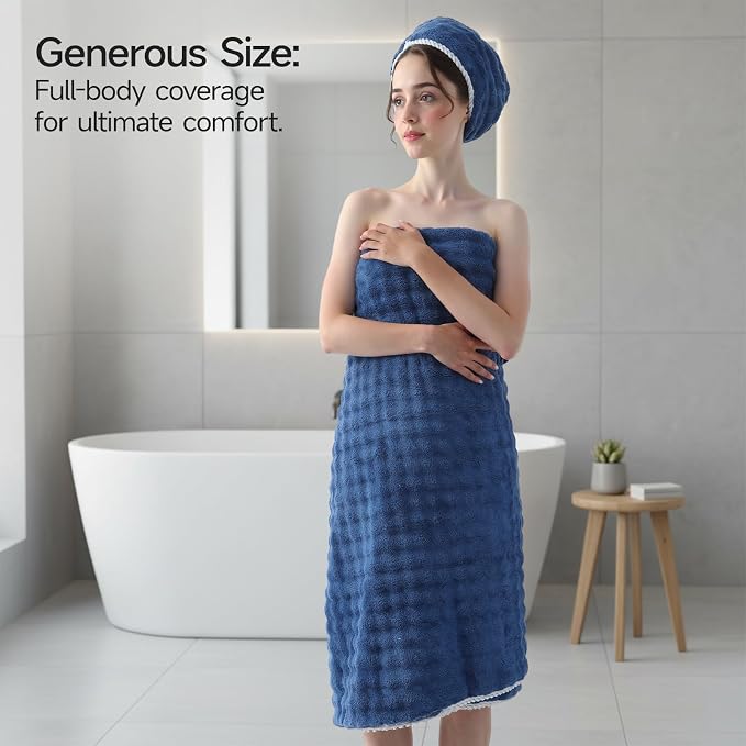 REDKISS 8-Piece Soft Bath Towel Sets, Extra Large 2 Bath Sheet, 2 Hand Towel - Image 6