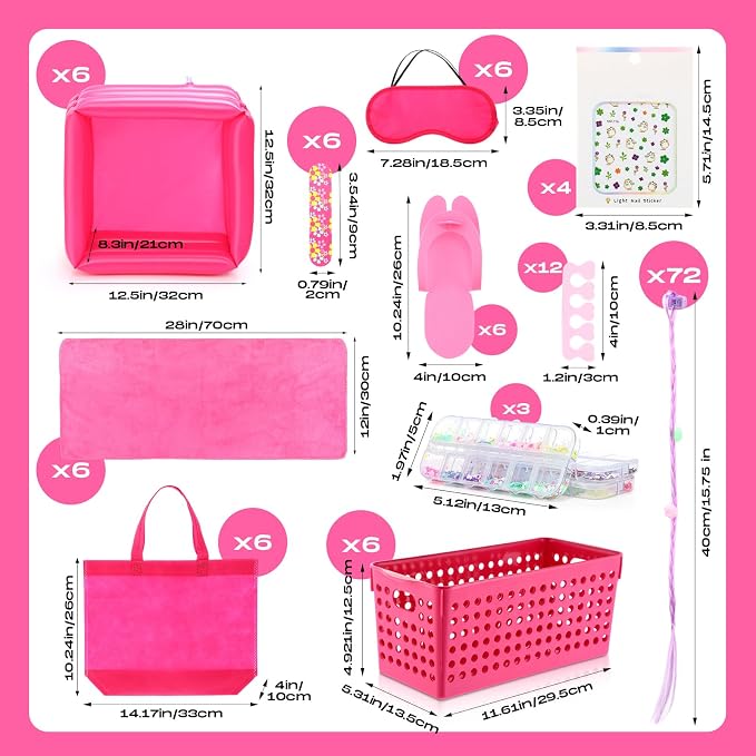 85 Pcs Spa Kit Nail Art Kit Sleepover Party Supplies - Image 2